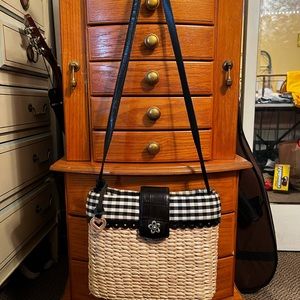 Picnic Basket Shoulder Bag with matching wallet